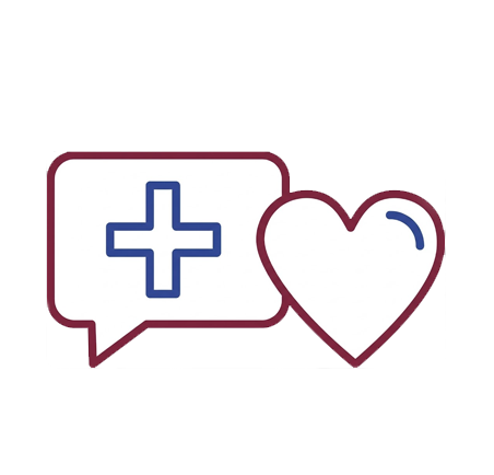 Icon representing sex positivity — pronouns, sexualities, stigma-free language, and inclusive education